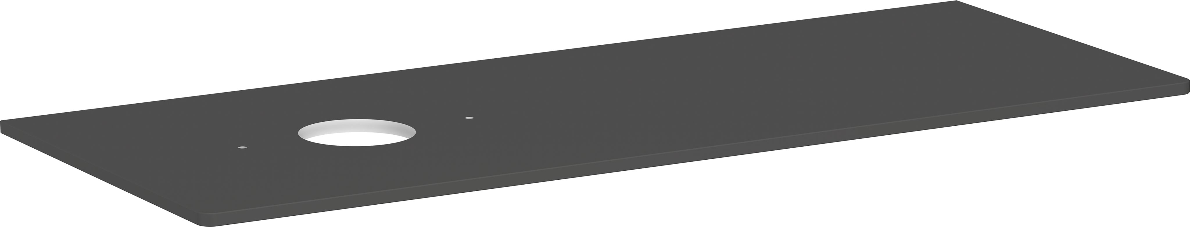 Console 1360/550 with cutout left for wash bowl without tap hole