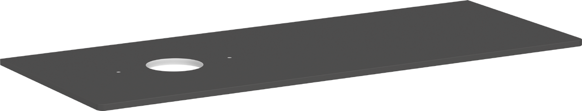 Console 1360/550 with cutout left for wash bowl without tap hole