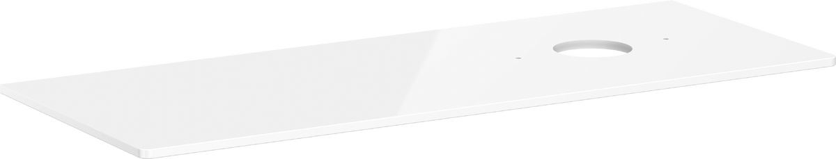 Console 1360/550 with cutout right for wash bowl without tap hole