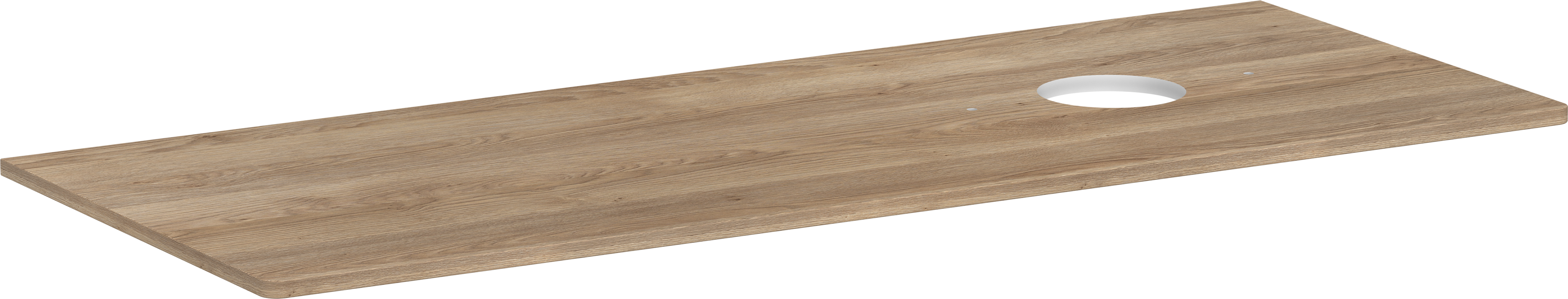 Konsole 1360/550 mit Ausschnitt rechts für Aufsatzwaschtisch ohne Hahnloch