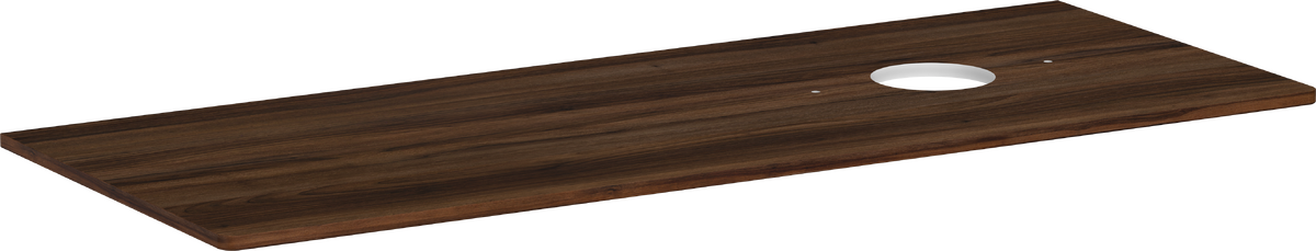 Console 1360/550 with cutout right for wash bowl without tap hole