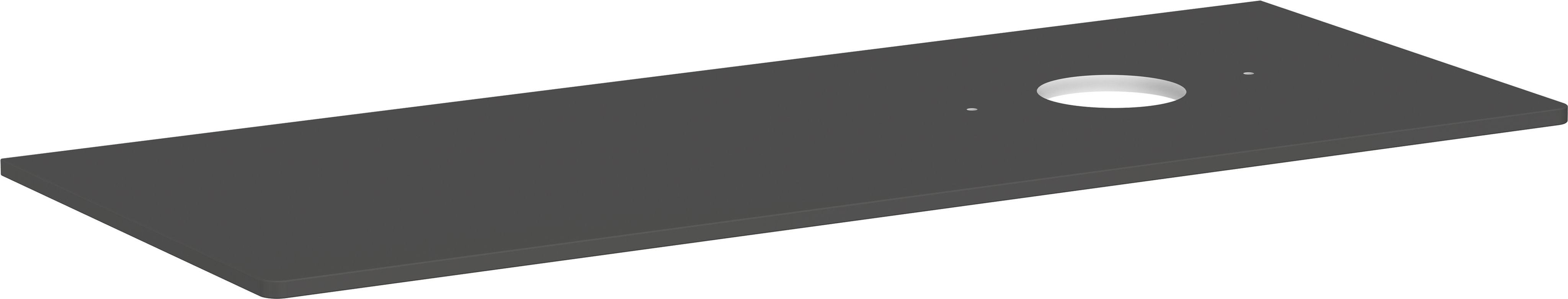 Top 1360/550 con foro a destra per catino senza foro rubinetteria