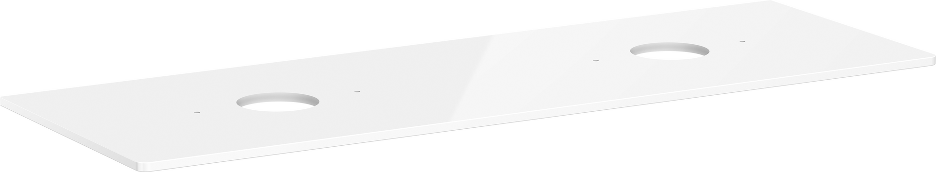 Consola 1560/550 con 2 recortes para lavabos tipo bol sin orificio para grifo