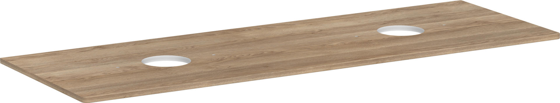 Console 1560/550 with 2 cutouts for wash bowl without tap hole