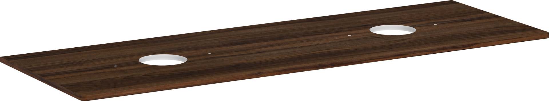 Top 1560/550 con 2 fori per catino senza foro rubinetteria