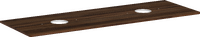 Console 1560/550 met 2 uitsparingen voor wastafels zonder kraangat