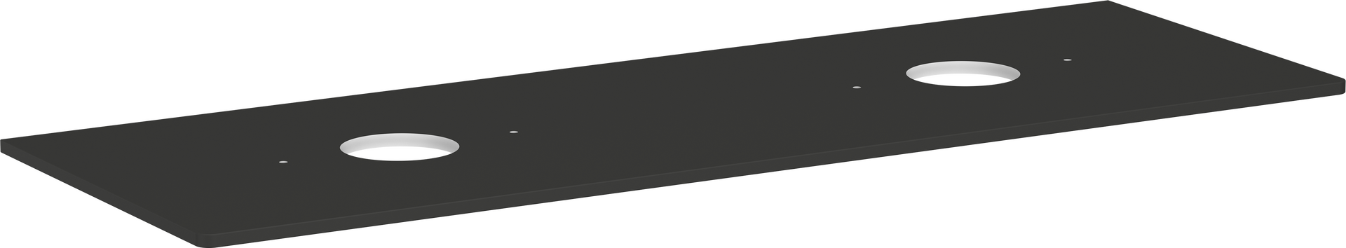 Bordplate 1560/550 med 2 utskjæringer for bolleservant uten kranhull