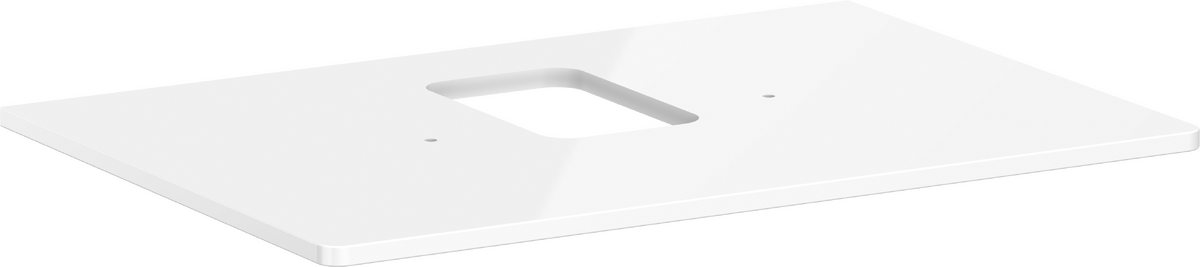 Plan stratifié 780/550 percé au centre pour vasque Xuniva avec trou pour robinet