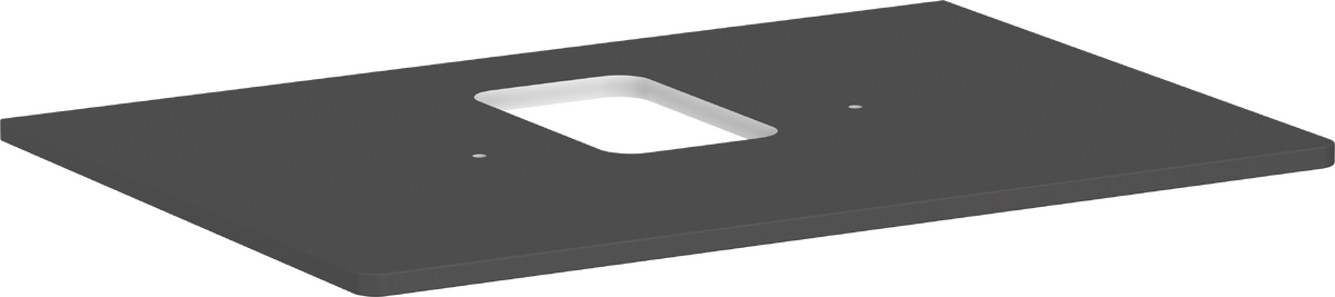 Console 780/550 with cutout in the middle for wash bowl with tap hole