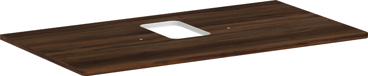 Console 980/550 with cutout in the middle for wash bowl with tap hole