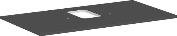 Konsole 980/550 mit Ausschnitt mittig für Aufsatzwaschtisch mit Hahnloch Diamantgrau Matt