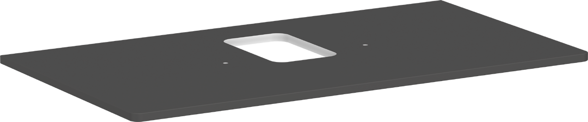 Konsole 980/550 mit Ausschnitt mittig für Aufsatzwaschtisch mit Hahnloch