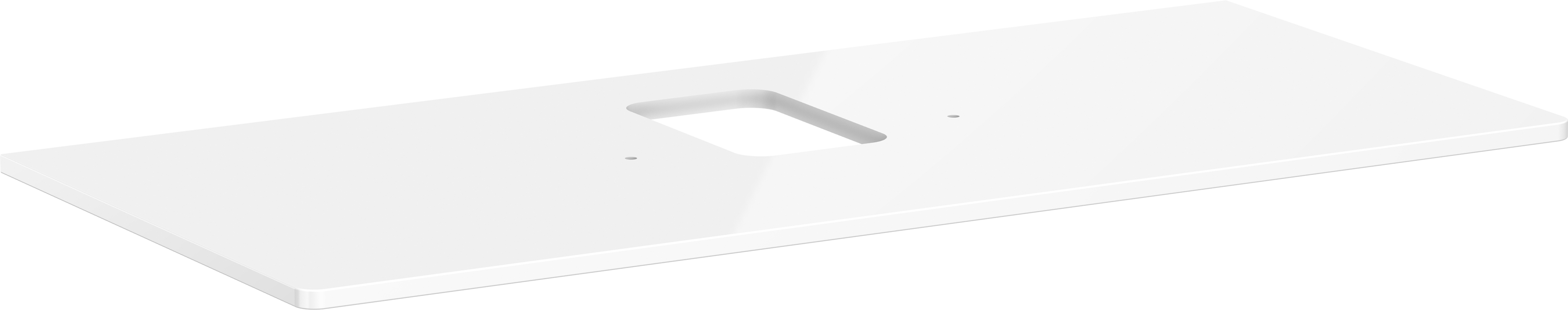 Console 1180/550 with cutout in the middle for wash bowl with tap hole