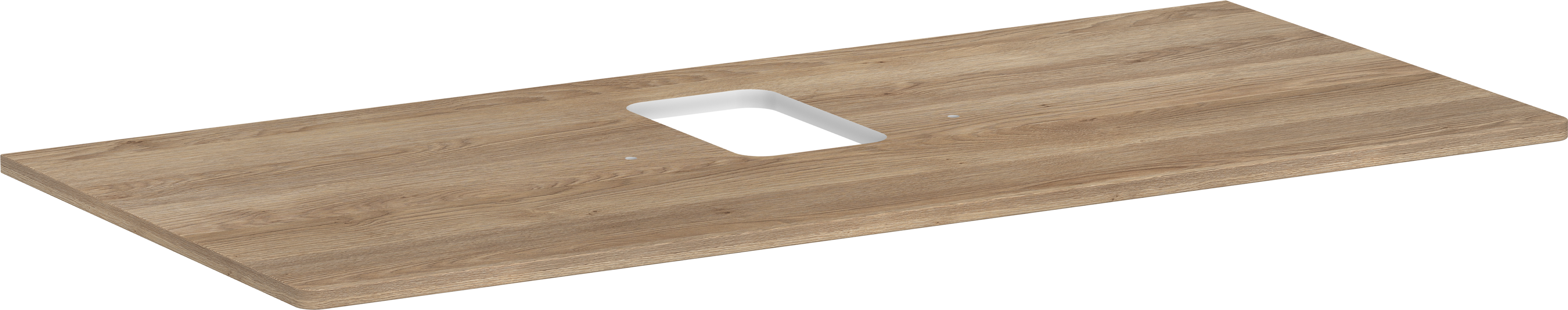 Console 1180/550 with cutout in the middle for wash bowl with tap hole