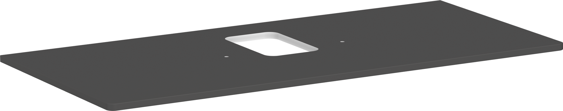 Console 1180/550 with cutout in the middle for wash bowl with tap hole