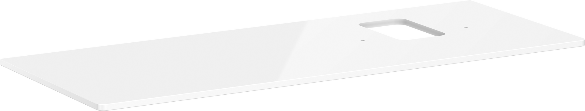 Console 1360/550 with cutout right for wash bowl with tap hole