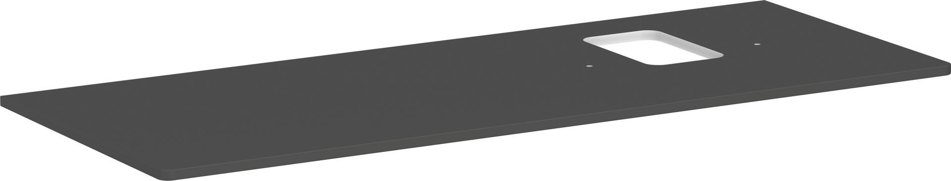 Plan stratifié 1360/550 percé à droite pour vasque Xuniva avec trou pour robinet