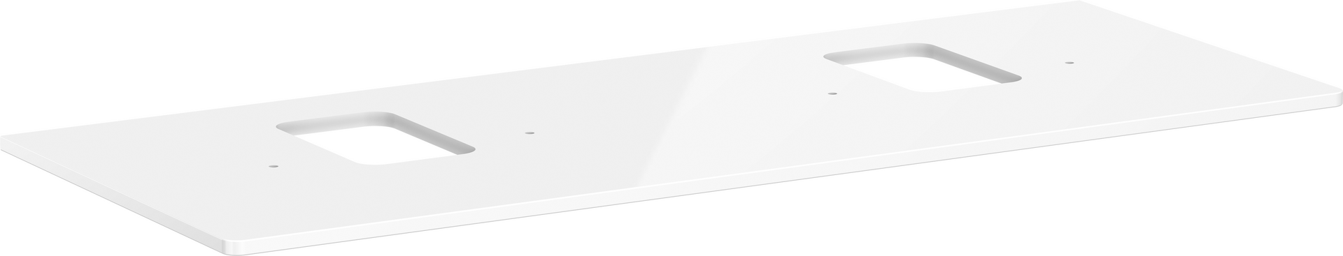 Console 1360/550 with 2 cutouts for wash bowl with tap hole