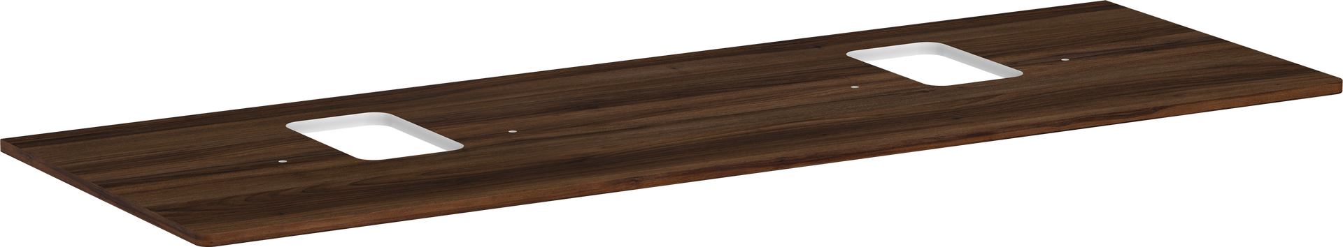 Console 1560/550 met 2 uitsparingen voor wastafels met kraangat