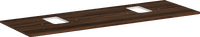 Console 1560/550 met 2 uitsparingen voor wastafels met kraangat