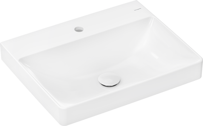 Countertop basin ground 600/480 with tap hole without overflow