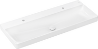 Wastafel 1200/480 met 2 kraangaten zonder overloop, SmartClean