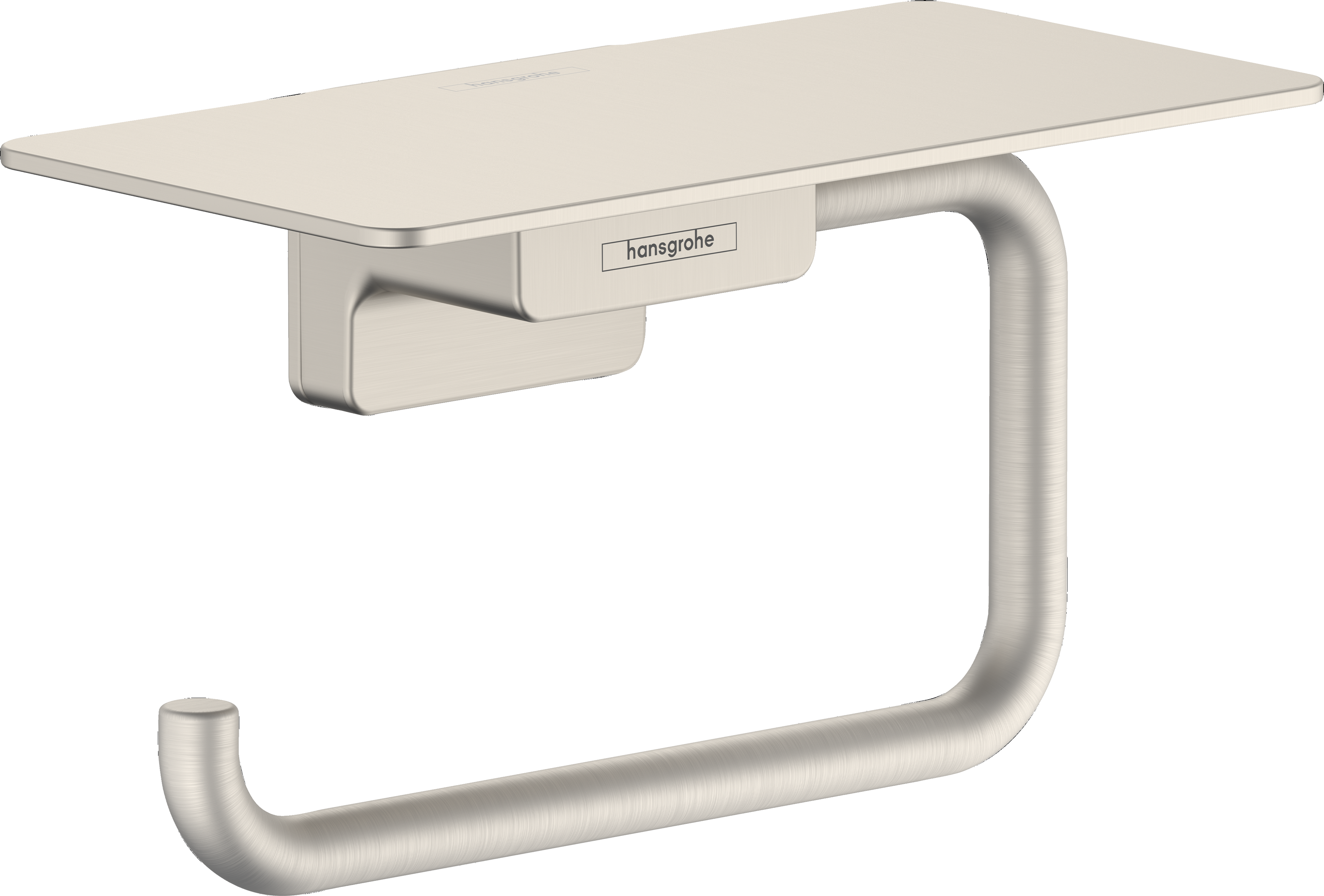 hansgrohe Accessories: AddStoris Q, Toilet Paper Holder with Shelf, Art ...