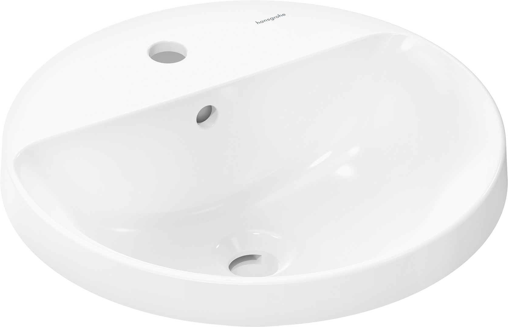 Lavabo sopratop 450/450 con foro rubinetteria e troppopieno