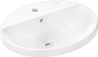 Above counter basin 550/450 with tap hole and overflow, SmartClean