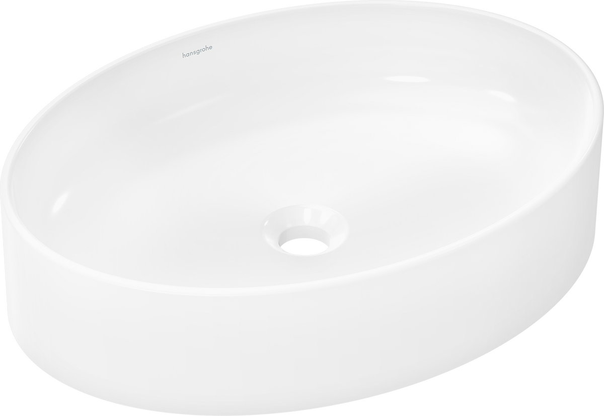 Wash bowl 550/400 without tap hole and overflow