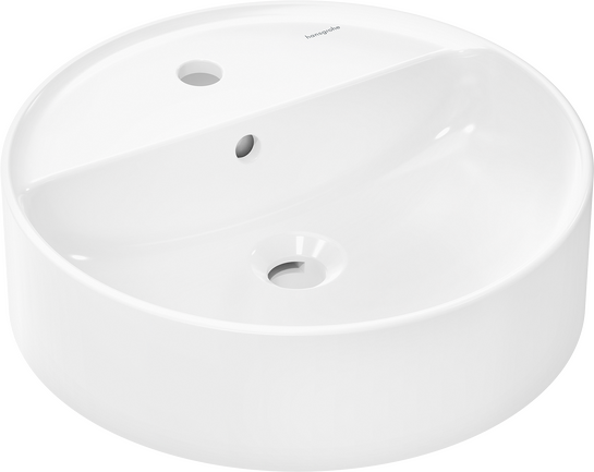 hansgrohe Xuniva S Wash bowl 400/400 without tap hole and overflow