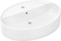 Aufsatzwaschtisch 600/450 mit Hahnloch und Überlauf, SmartClean