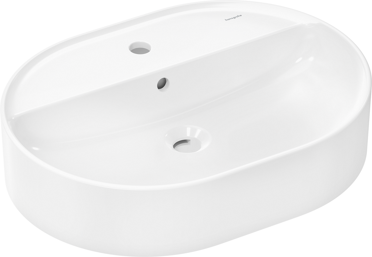 hansgrohe Waschbecken: Xuniva U, Aufsatzwaschtisch 600/450 mit 