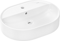 Wash bowl 600/450 with tap hole and overflow, SmartClean