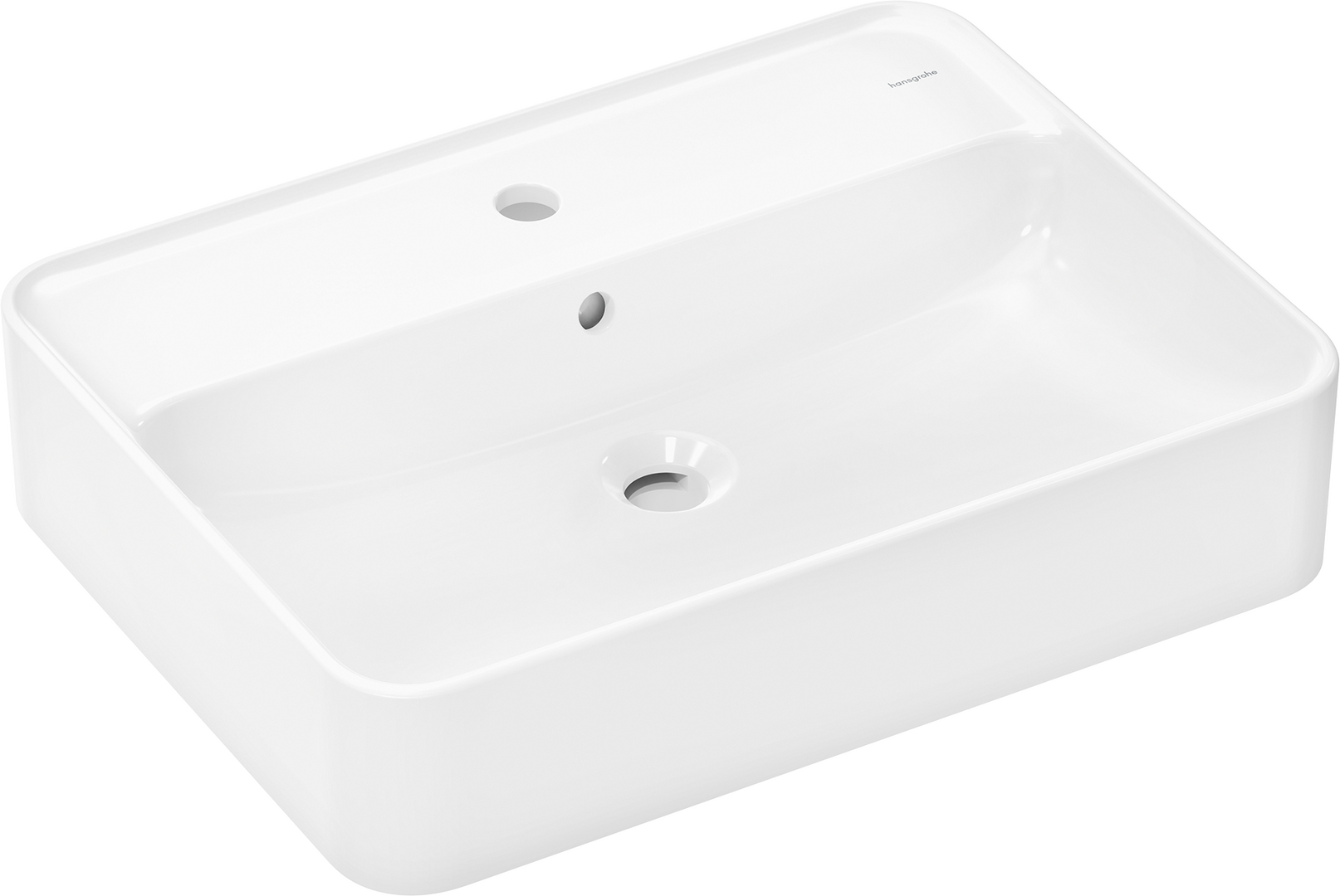 Lavabo tipo bol 600/450 con orificio para grifo y rebosadero