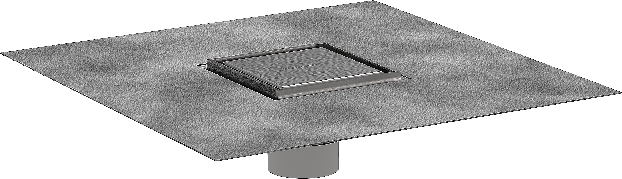 Set 4"x 4" trim tileable rear cover and rough