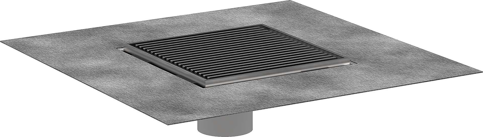 Set 6"x 6" trim with height adjustable frame and rough