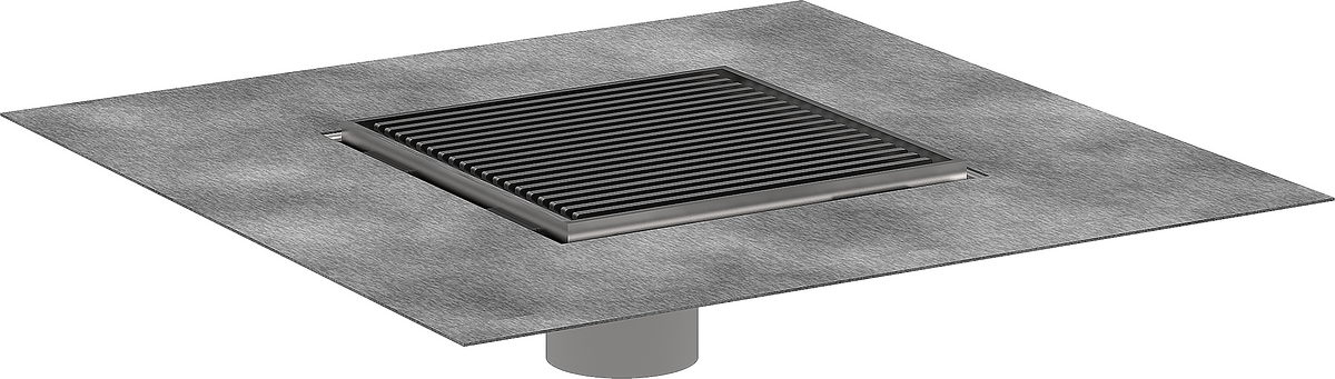 Set 6"x 6" trim with height adjustable frame and rough