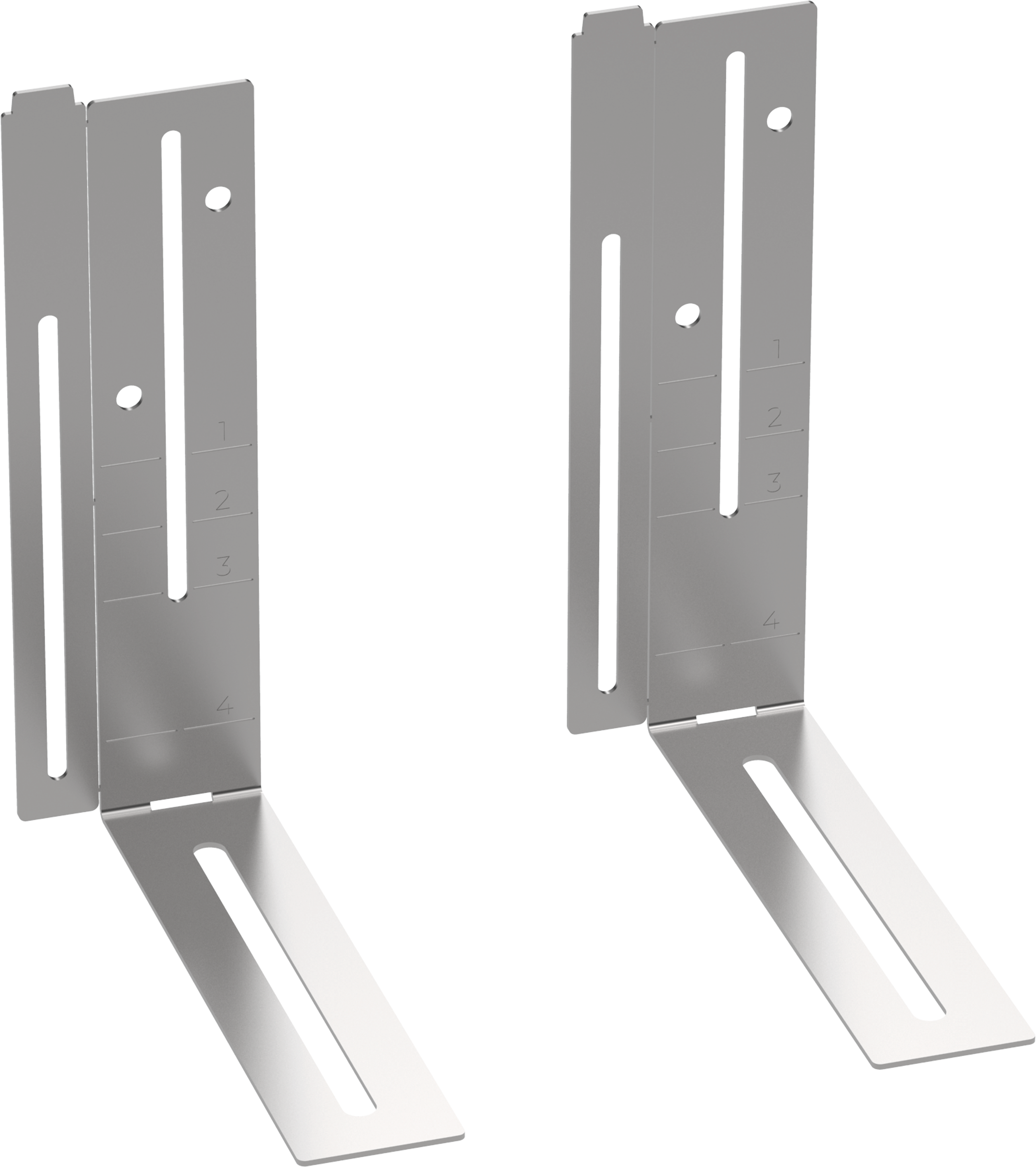Wall mounting set