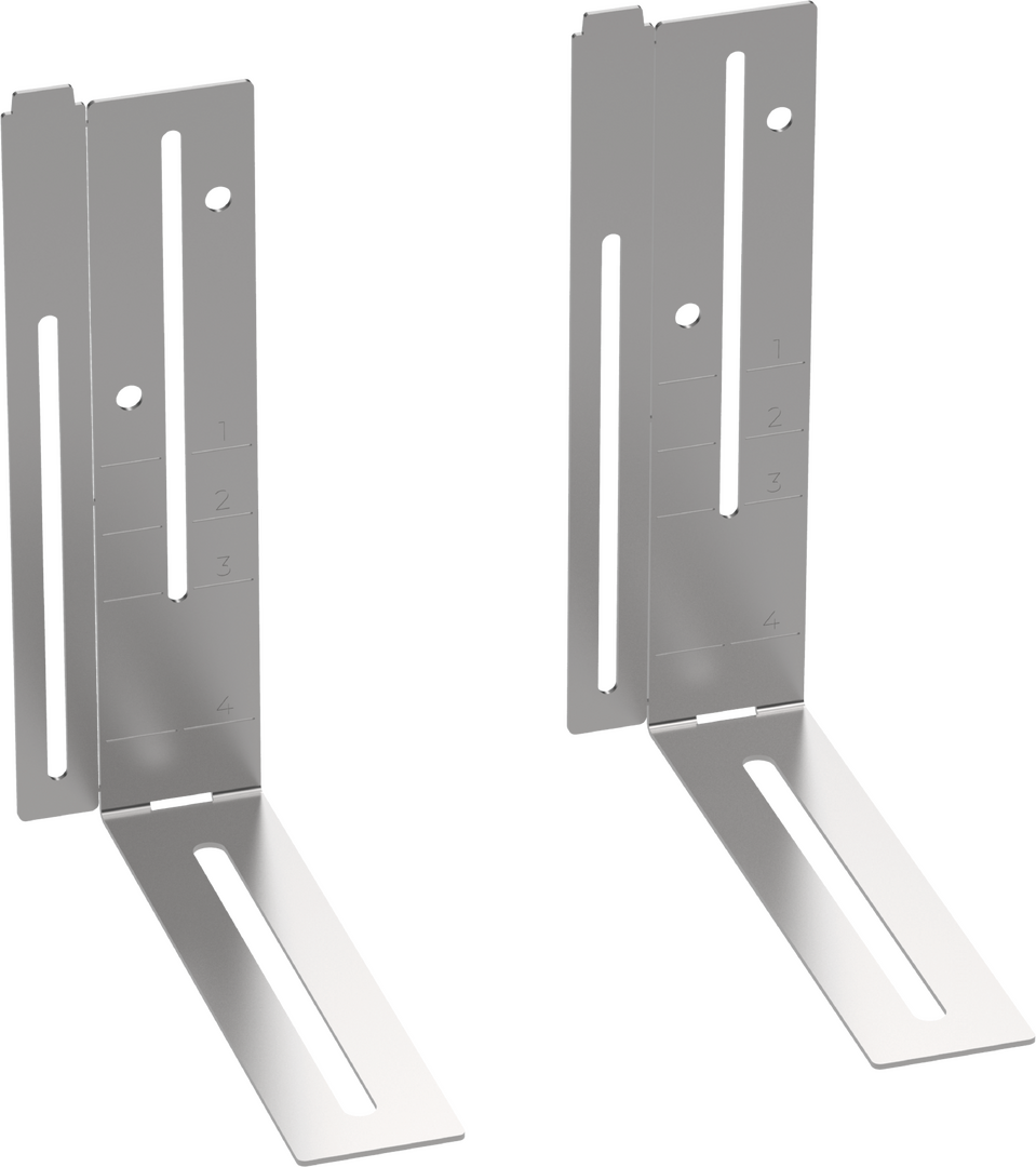 Wall mounting set