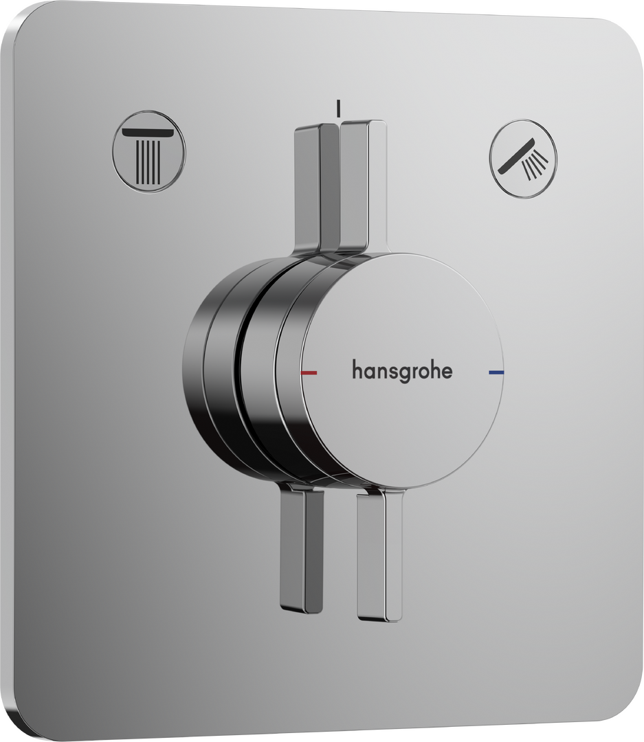 Mitigeur pour installation encastrée pour 2 systèmes