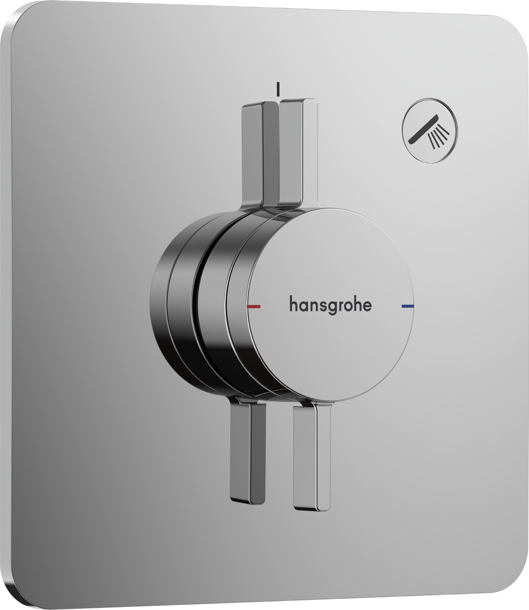 Mixer for concealed installation for 1 function