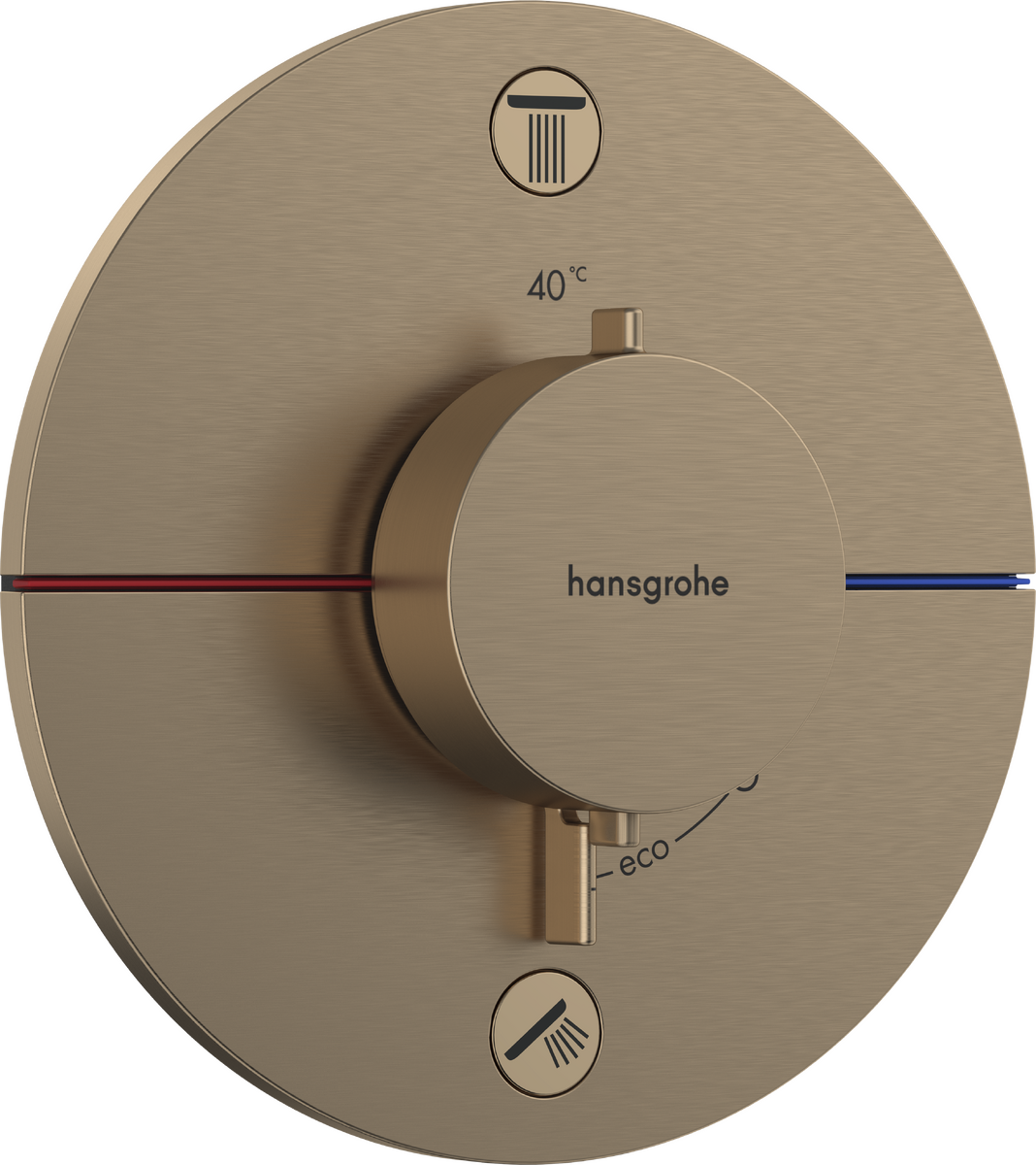 Thermostat Unterputz für 2 Verbraucher mit integrierter Sicherungskombination nach EN1717