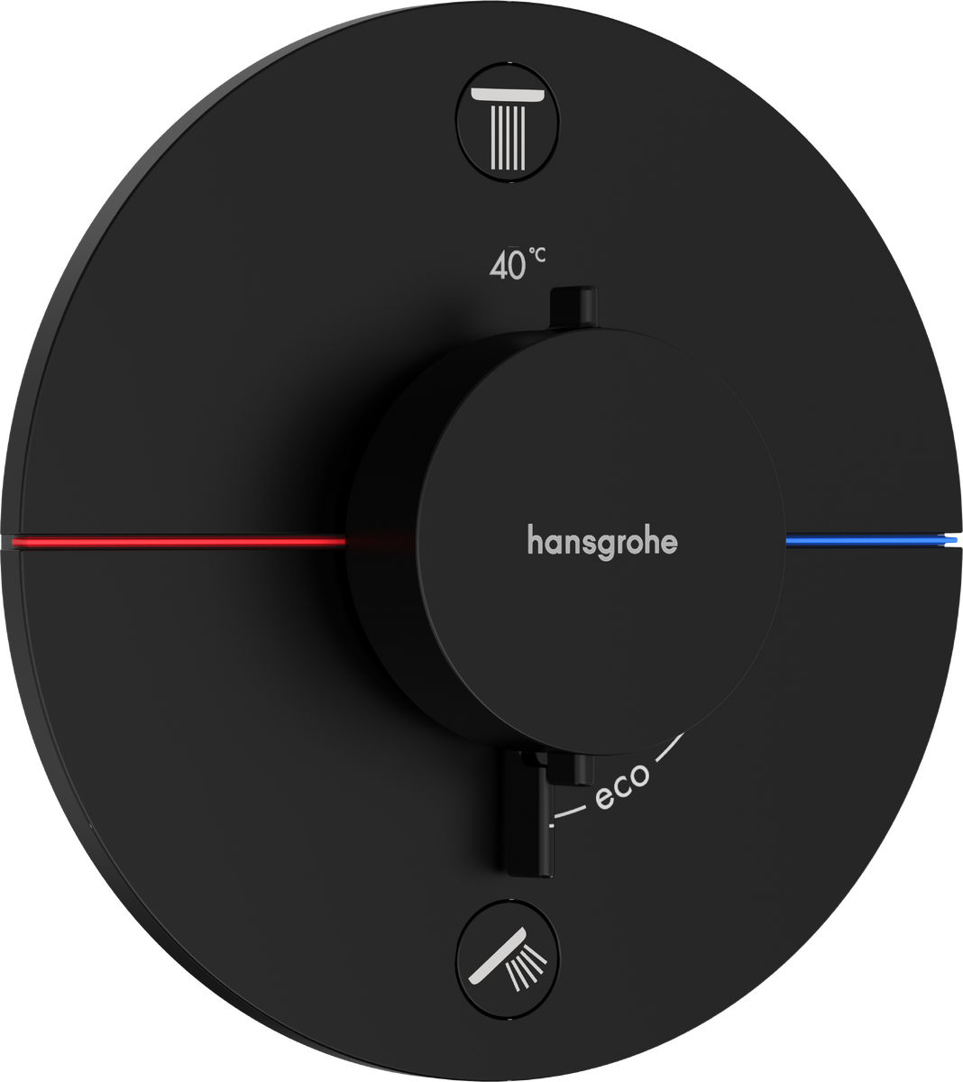 Thermostat for concealed installation for 2 functions
