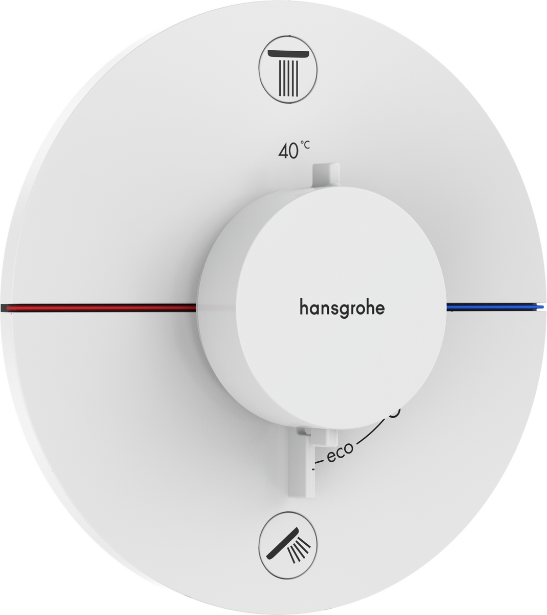 Thermostat Unterputz für 2 Verbraucher mit integrierter Sicherungskombination nach EN1717