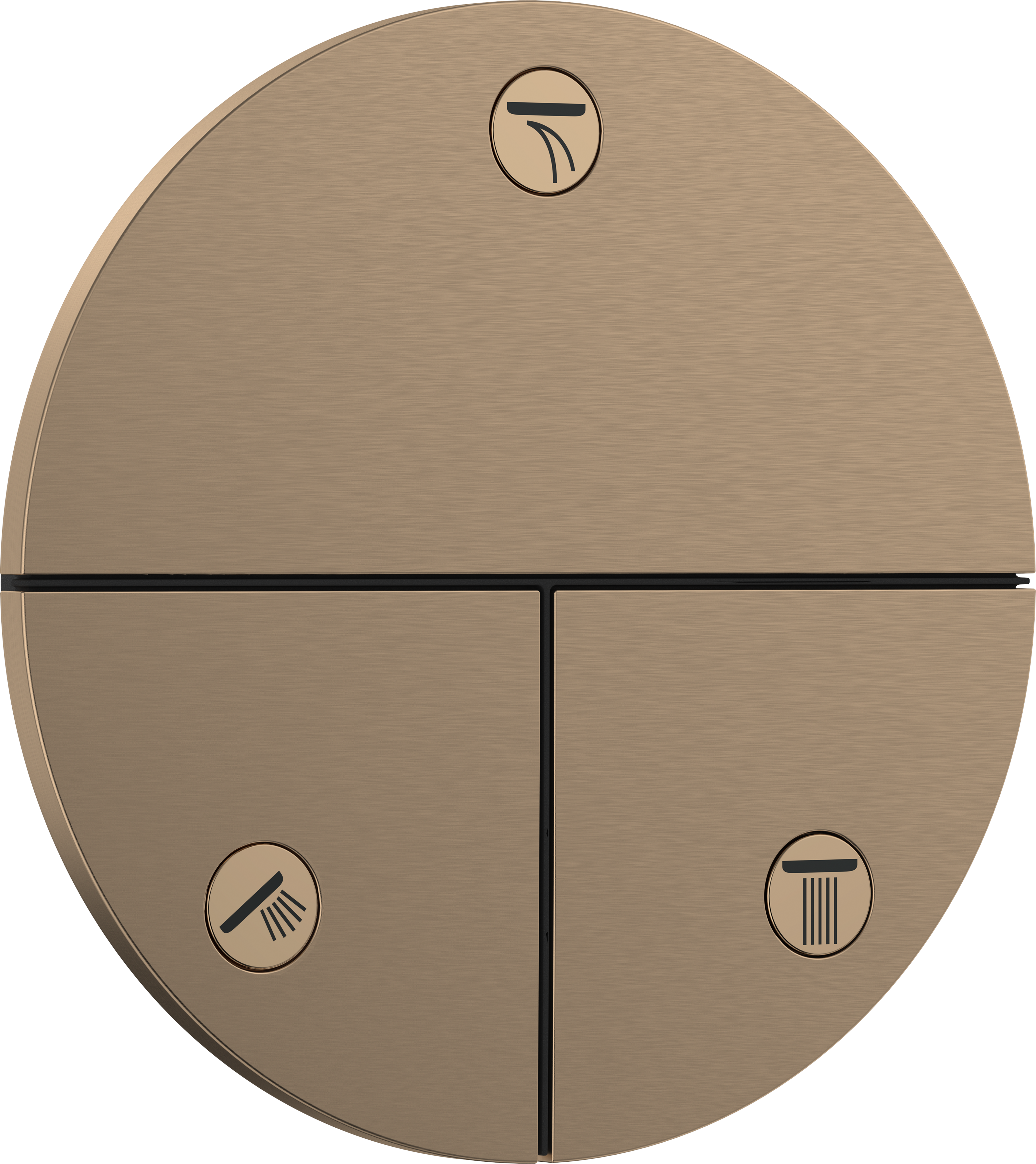 stopkraan inbouw voor 3 functies