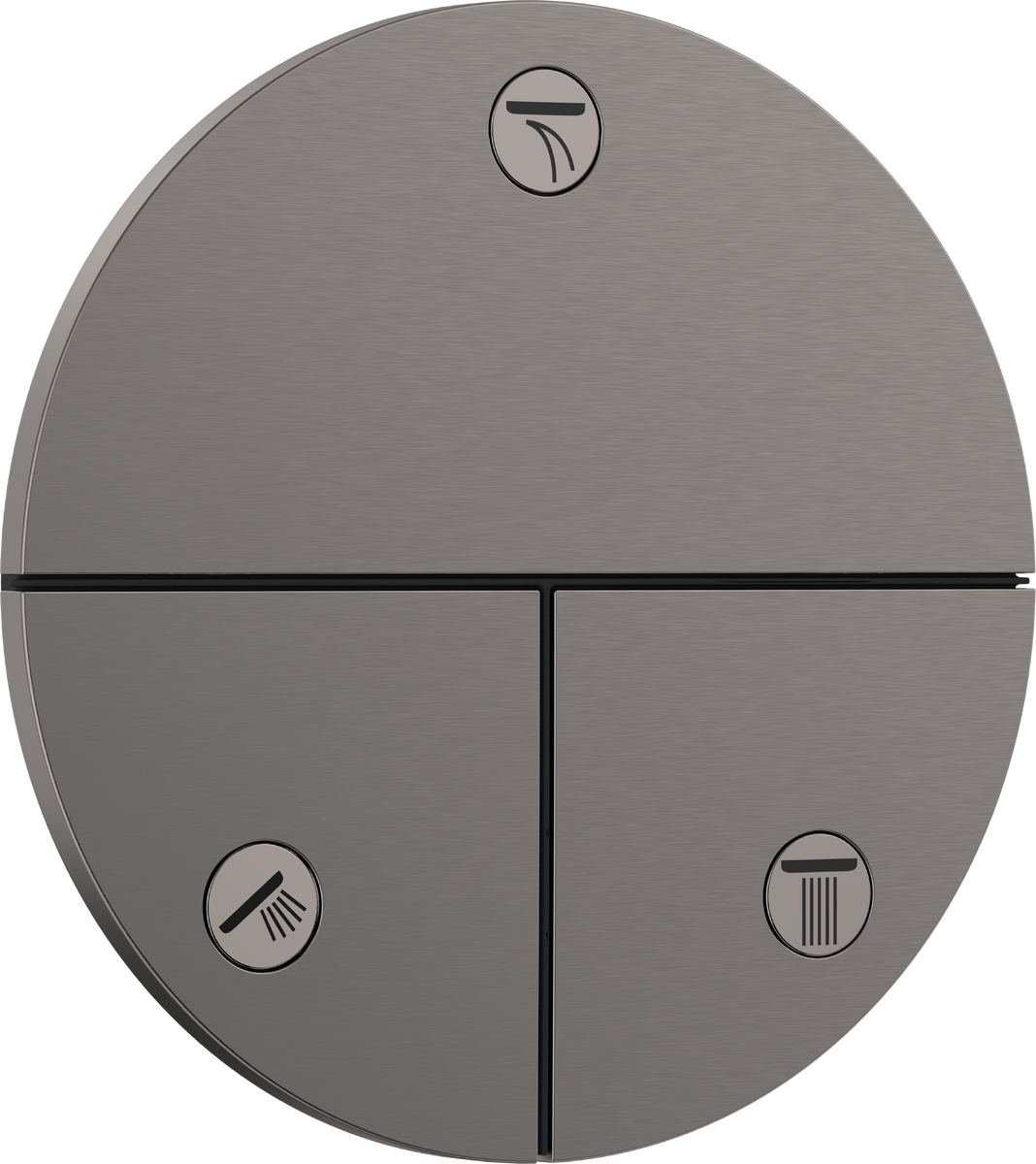Valve for concealed installation for 3 functions
