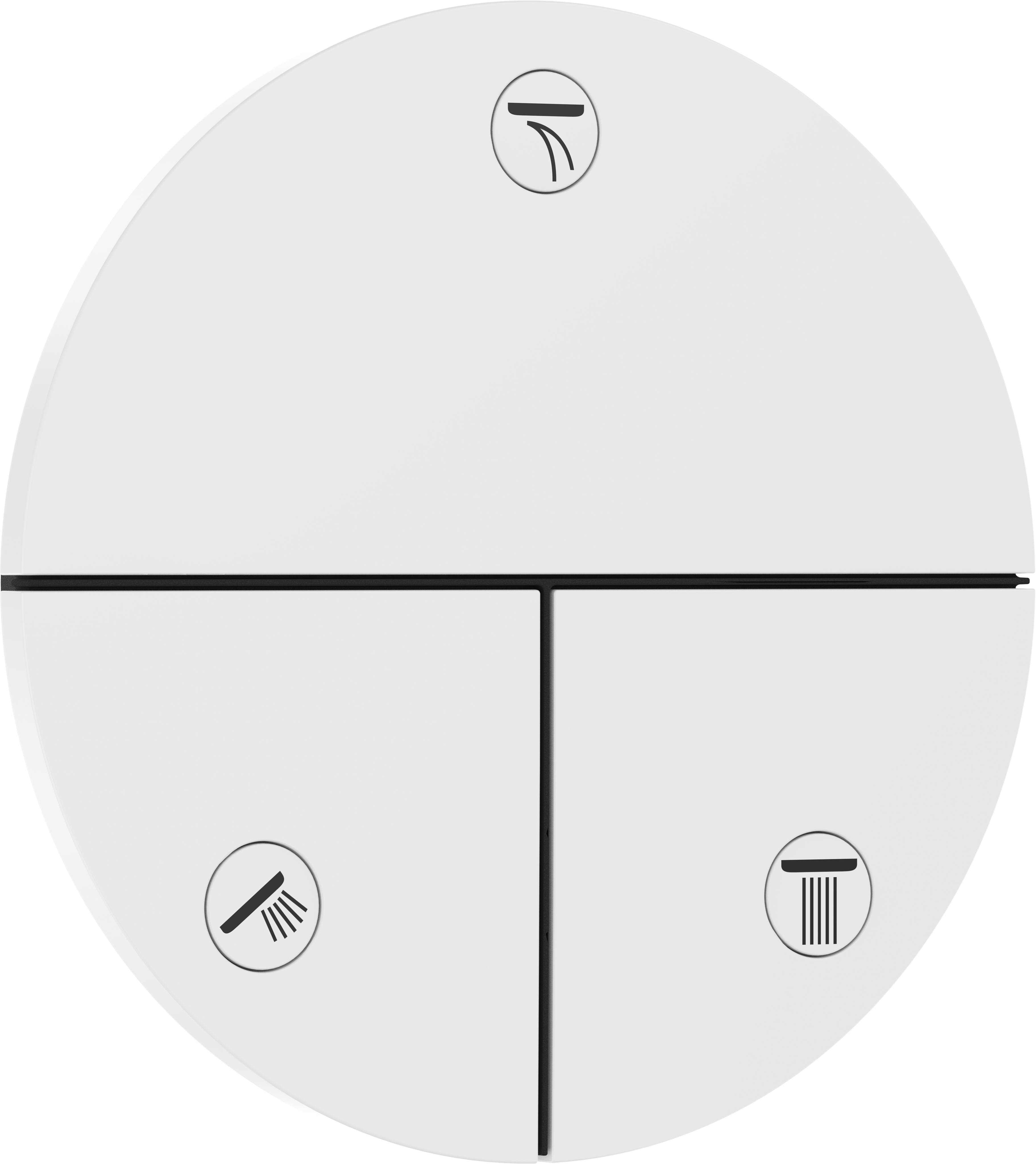 Set de finition Robinet d'arrêt pour 3 fonctions