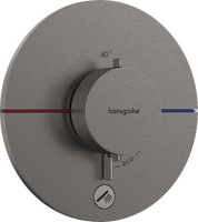 Thermostat for concealed installation for 1 function and additional outlet Thermostat for concealed installation for 1 function and additional outlet