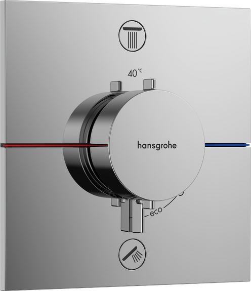 ShowerSelect Comfort E Shower mixers: single lever, 2 functions, Chrome ...